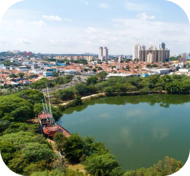 Foto mostrando a Lagoa de Campinas