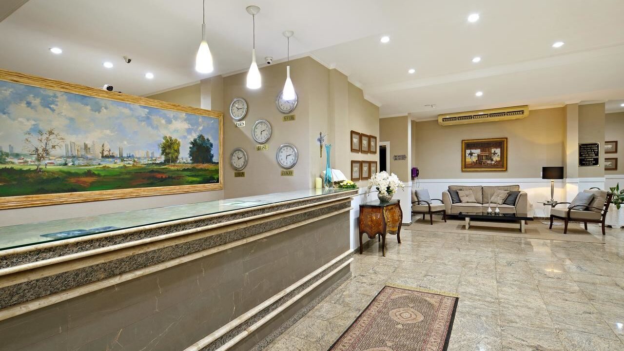 Hotel em Araraquara centro qual escolher Recepção Dan Inn