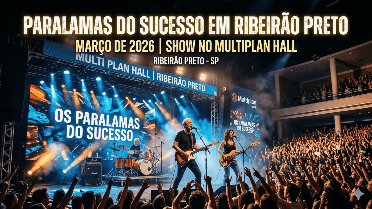 Paralamas do Sucesso em Ribeirão Preto: show no Multiplan Hall em março de 2026